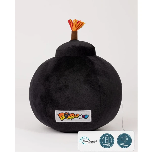 ITEMLAB Bomberman Plüschfigur – Kuschelig, Aus Recyceltem Polyester, Limitiert Auf 4.000 Stück, Ca. 37,5 Cm
