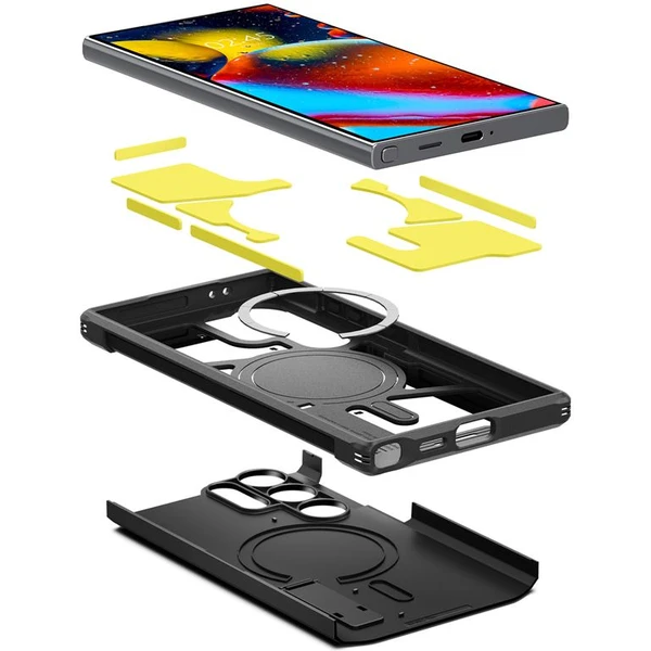 Spigen Tough Armor MagFit kryt Samsung Galaxy S24 Ultra černý - Pouzdra - Obrázek WP91000P01