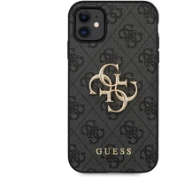 Guess PU 4G Metal Logo kryt iPhone 11 šedý - Pouzdra