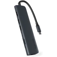 iWant by Epico 7v1 multimediální hub 8K s USB-C temně inkoustový - USB huby