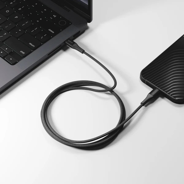 UNUM by Epico Aramid USB-C/USB-C kabel (240W) 1,2m, černý - Kabely a redukce - Obrázek WQHJ000K01