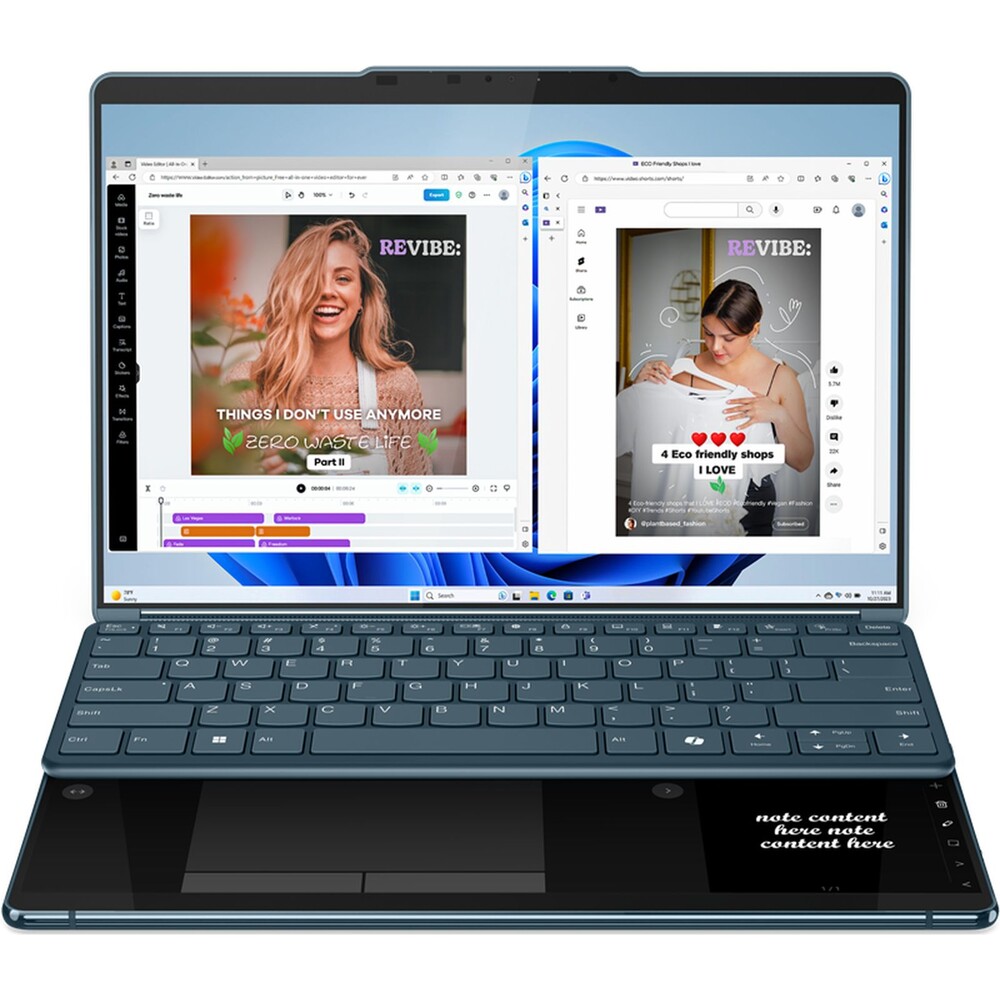 Lenovo Yoga Book 9 13IMU9 (83FF000PCK) modrý