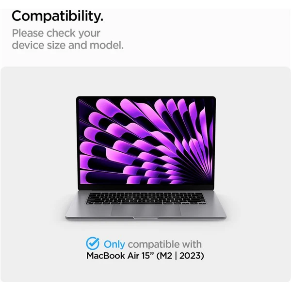 Spigen SafeView Privacy Filter ochranná fólie MacBook Air 15" M2/M3/M4 - Ochranné folie a skla - Obrázek WRN5000701