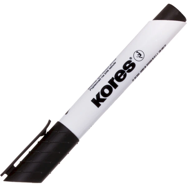 Kores K-MARKER popisovač na bílé tabule a flipcharty s kulatým hrotem černý - Popisovače - Obrázek WS7H000K01