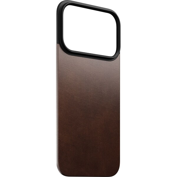 Nomad Magnetic Leather Back (Horween) Magsafe kožený kryt iPhone 17 Pro Rustic Brown