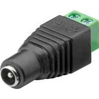 PremiumCord DC 5,5mm/2 pólová svorkovnice redukce černá - Kabely a redukce