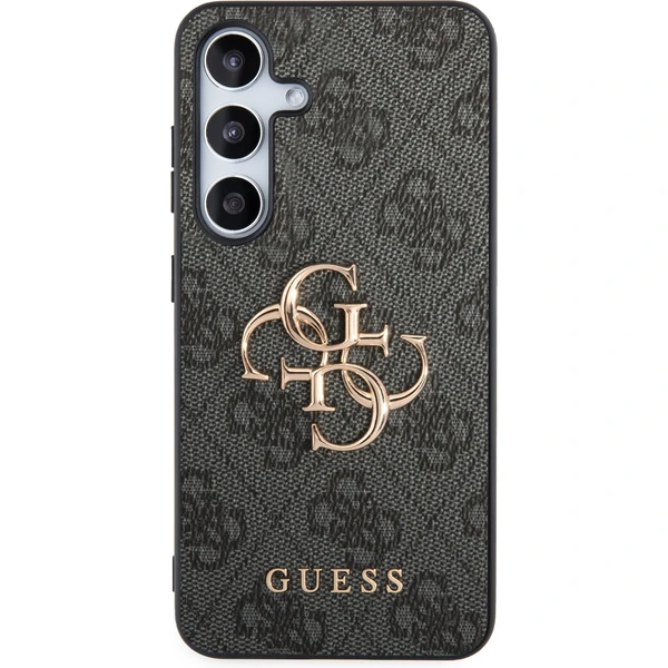Guess PU 4G Metal Logo Zadní kryt Samsung Galaxy S24 šedý - Pouzdra - Obrázek WUH1000O01