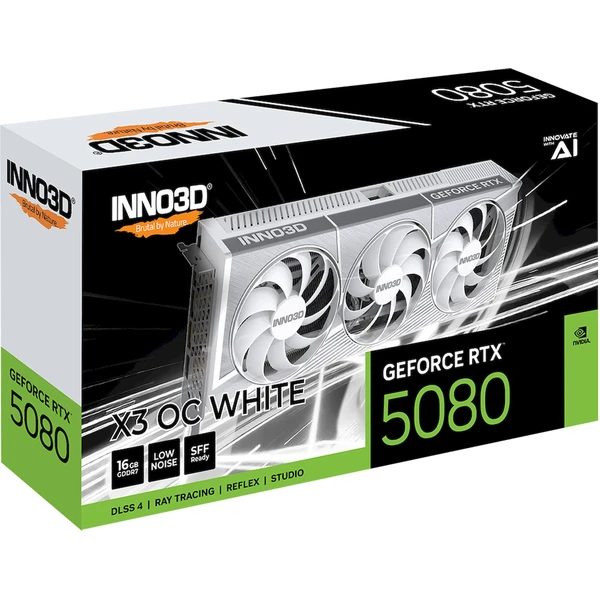 INNO3D NVIDIA GeForce RTX 5080 X3 OC WHITE - Grafické karty - Obrázek WUNH000K01