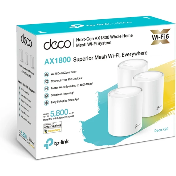 TP-Link Deco X20 mesh systém 3ks bílý - Mesh systémy - Obrázek WUYN600301