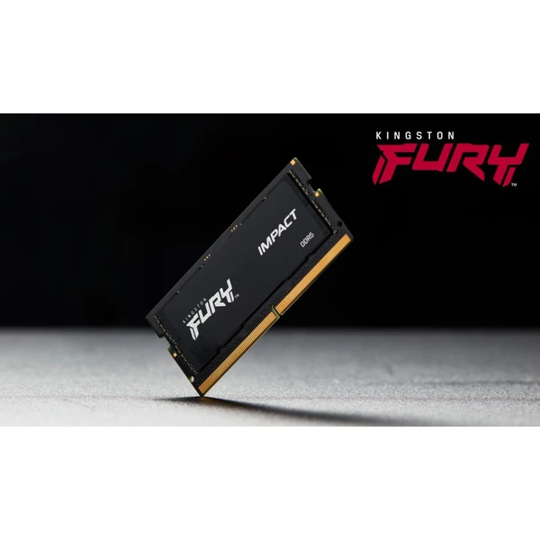 Kingston FURY Impact Black DDR5 16GB 4800MT/s CL38 SO-DIMM (1x16GB) XMP - Operační paměti - Obrázek WVAY600301