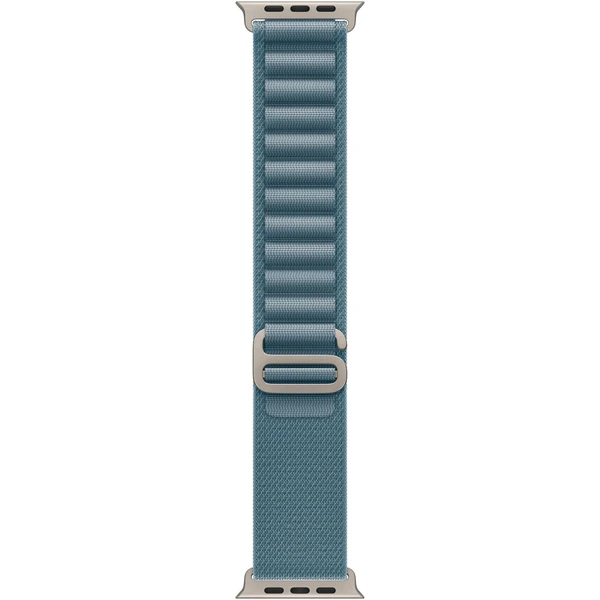 Apple Watch 49/46/45/44mm světle modrý Alpský tah malý přírodní titan - Řemínky - Obrázek WVWH000K01