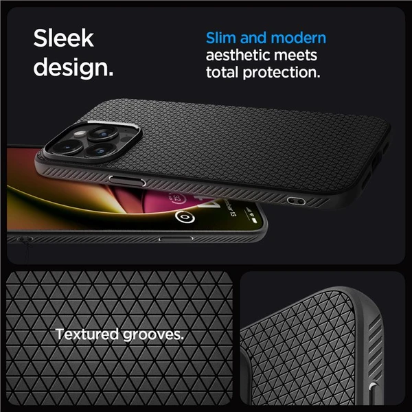 Spigen Liquid Air kryt iPhone 15 Pro Max matně černý - Pouzdra - Obrázek WWT8000601