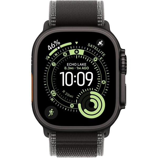 Apple Watch 49/46/45/44mm černý/uhlový Trailový tah M/L černý titan - Řemínky - Obrázek WWWH000K01