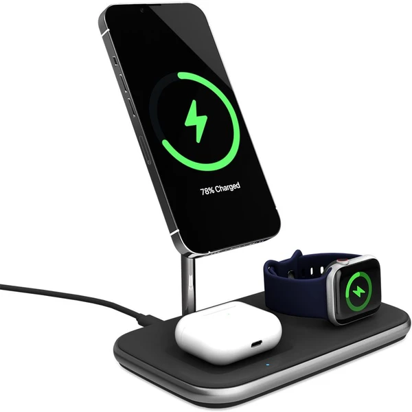 iWant 3v1 MagSafe bezdrátová nabíječka pro iPhone, Apple Watch a AirPods - Nabíječky - Obrázek WXAK300401