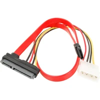 PremiumCord datový kabel SATA napájecí 0,5m - Kabely a redukce