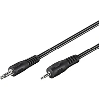 PremiumCord 3,5mm/2,5mm kabel 2m černý - Kabely a redukce