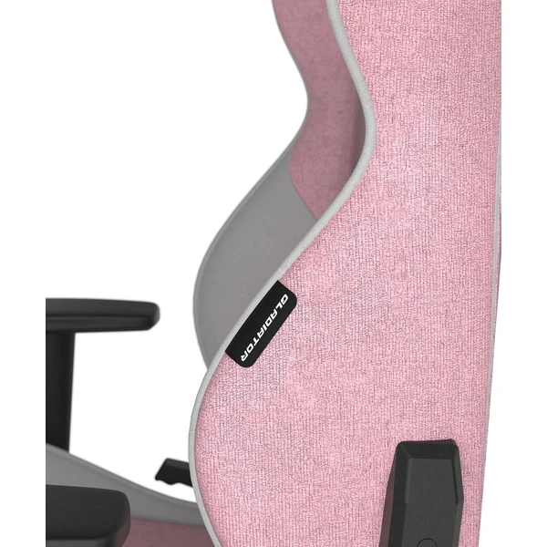 DXRacer GLADIATOR látková herní židle růžovo-bílá - Židle - Obrázek X04D000O01