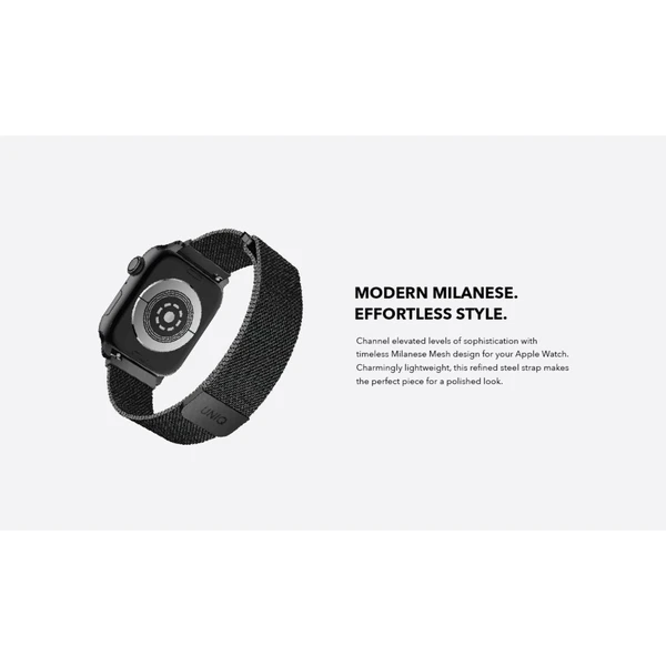 UNIQ Dante ocelový řemínek Apple Watch 42/41/40/38mm Hunter zelený - Řemínky - Obrázek X0A1100501