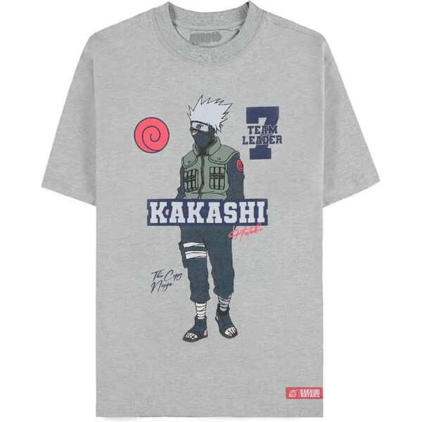 Difuzed Naruto Tričko Kakashi Velikost XXL Šedá