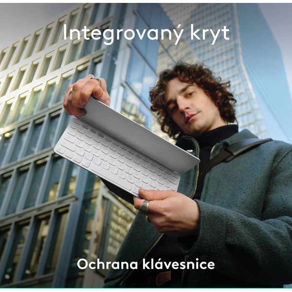 Logitech Keys to go 2 Apple bezdrátová US klávesnice šedá - Klávesnice - Obrázek X145000J01