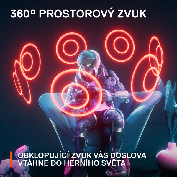 SteelSeries Arctis Nova 1 herní sluchátka bílá - Sluchátka - Obrázek X1FJ300401