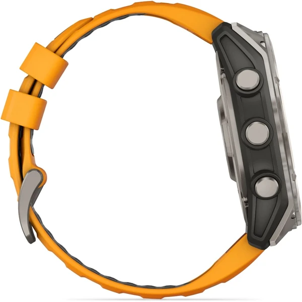 Garmin Fenix 8 AMOLED Sapphire 51 mm titanové s oranžovým řemínkem - Chytré hodinky - Obrázek X1LG000J01