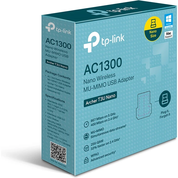TP-Link Archer T3U Nano - Síťové adaptéry - Obrázek X1QS100501