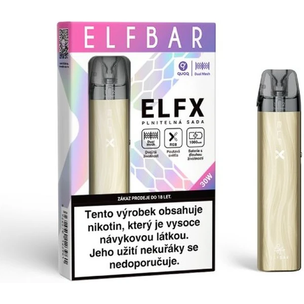 ElfBar ELFX Pod elektronická cigareta 1000mAh Gold - Elektronické cigarety - Obrázek X23F000N01