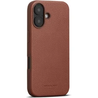 Woolnut MagSafe kožený kryt iPhone 16 Plus hnědý - Pouzdra