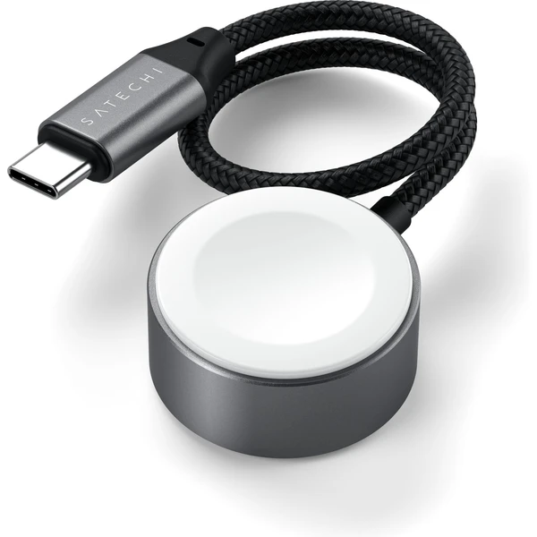 Satechi USB-C magnetický napájecí kabel pro Apple Watch 5W 0,2m vesmírně šedý - Kabely a redukce - Obrázek X2MD000N01