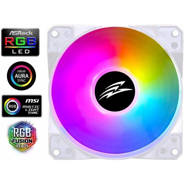 EVOLVEO 12FMW ventilátor 120mm bílý RGBFAN12FMW Bílá