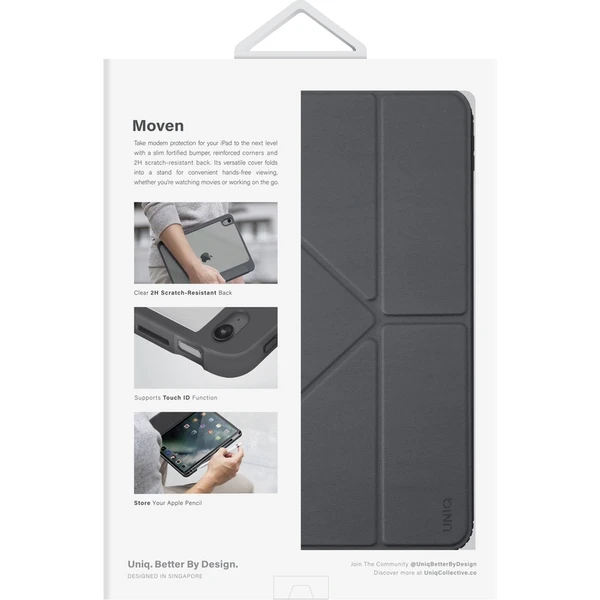 UNIQ Moven pouzdro iPad 10,9" (2022)/iPad 11" (2025) šedé - Pouzdra - Obrázek X38M300401