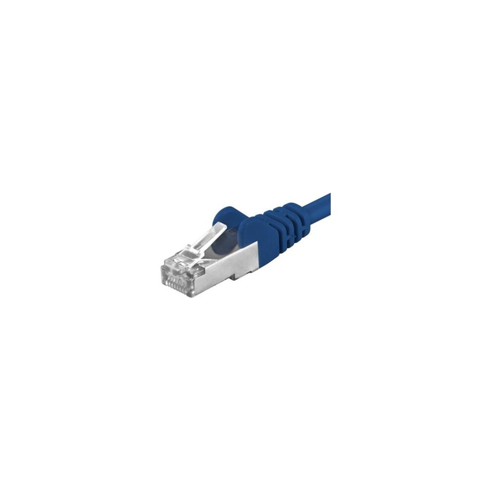 Premiumcord Patch kabel CAT 6a S-FTP RJ45-RJ45 AWG 26/7 0,5m modrý