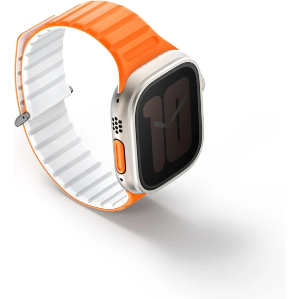 UNIQ Revix Evo oboustranný řemínek Apple Watch 49/46/45/44/42mm (oranžový/bílý) - Řemínky - Obrázek X3O5000O01