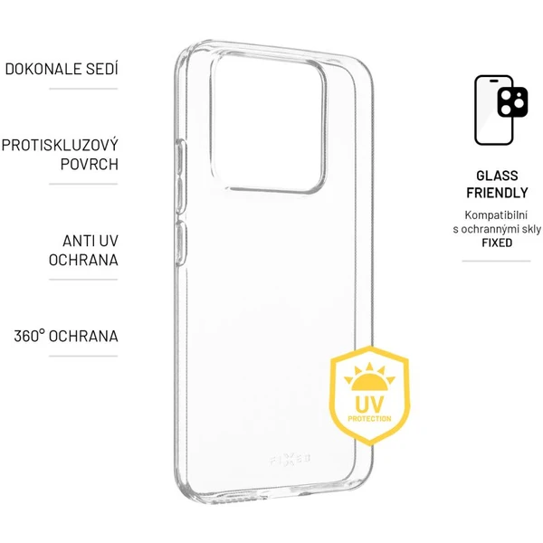 FIXED Slim AntiUV TPU kryt Xiaomi 14 čirý - Pouzdra - Obrázek X3P1000L01