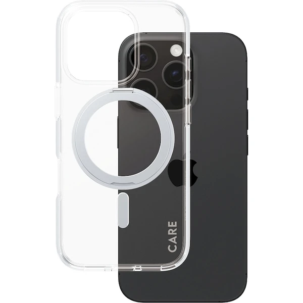 PanzerGlass® CARE kryt Apple iPhone 16 Pro MagSafe KickStand čirý/šedý - Pouzdra - Obrázek X408000P01
