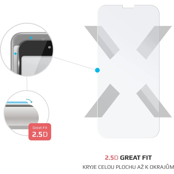 FIXED 2,5D tvrzené sklo Samsung Galaxy A34 5G čiré - Ochranné folie a skla - Obrázek X42A700301