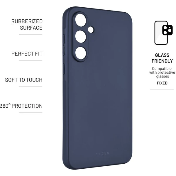 FIXED Story silikonový kryt Samsung Galaxy A55 5G modrý - Pouzdra - Obrázek X4M2000O01