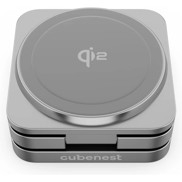 Cubenest SQS312 Pro Qi2.2 3v1 magnetická nabíječka pro Samsung šedá - Nabíječky - Obrázek X4PF000N01