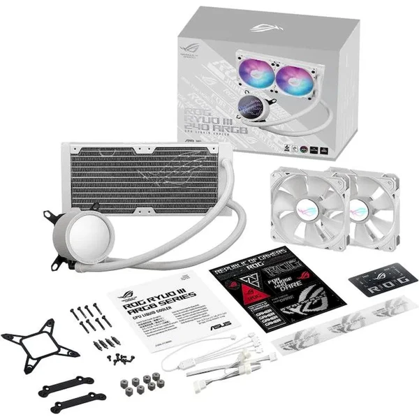 ASUS ROG RYUO III 240 ARGB WHITE EDITION - Chladiče - Obrázek X4R9000J01