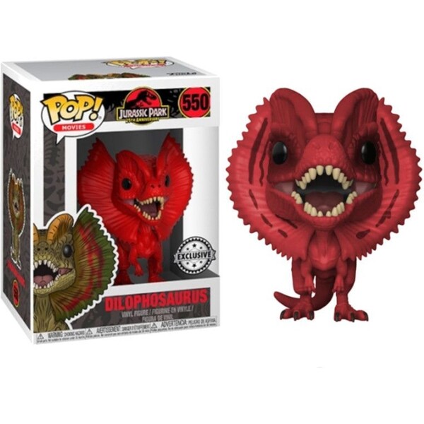 Funko POP! #550 Movies: Jurassic Park - Dilophosaurus Red