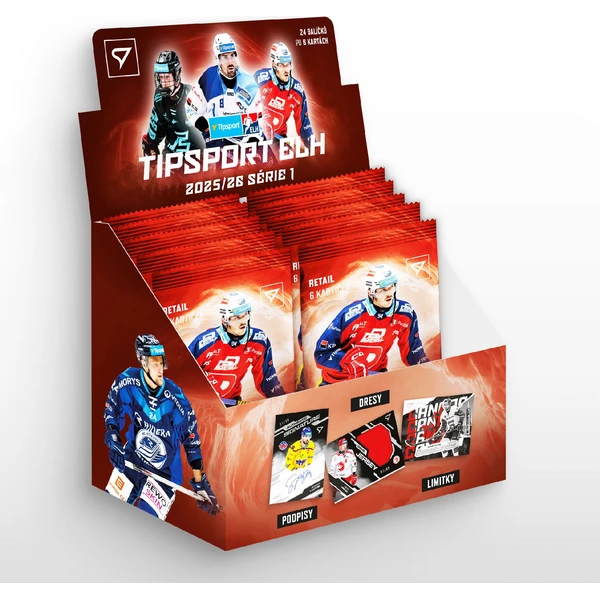 Hokejové karty SportZoo Tipsport ELH 2025/26 1. série Retail balíček - Hokejové karty - Obrázek X4YM000K01