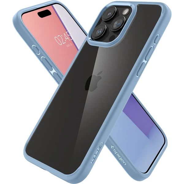 Spigen Crystal Hybrid kryt iPhone 15 Pro Max modrý - Pouzdra - Obrázek X4Z8000601
