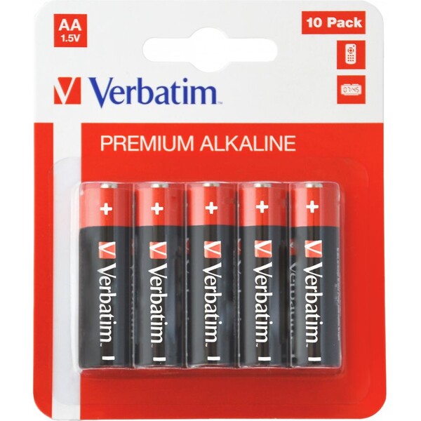 Verbatim AA alkalické baterie LR6 10x