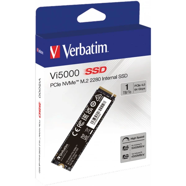 VERBATIM SSD Vi5000 Internal PCIe NVMe M.2 SSD 1TB - SSD disky - Obrázek X563000O01