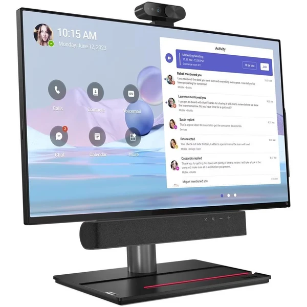 Lenovo ThinkSmart View Plus černý - All-in-one - Obrázek X598000601