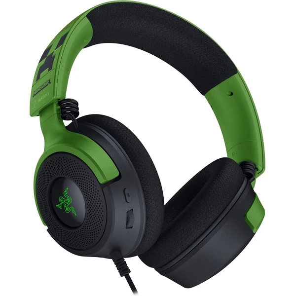 Razer Kraken V4 X Minecraft Ed. herní sluchátka černá - Sluchátka - Obrázek X5QD000J01