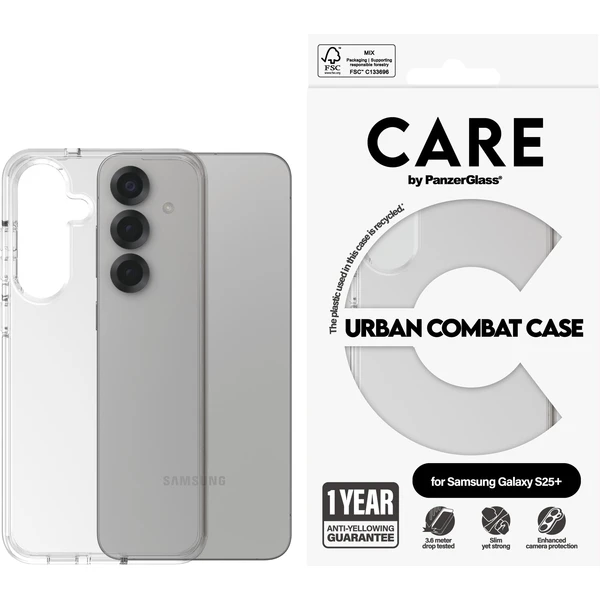 PanzerGlass® CARE kryt Samsung Galaxy S25+ Urban Combat čirý - Pouzdra - Obrázek X6FC000J01