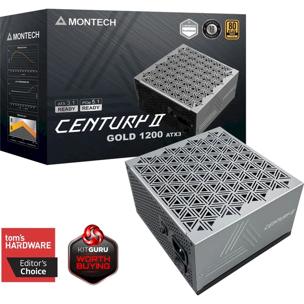 Montech CENTURY II 1200W - Zdroje - Obrázek X6YL000K01