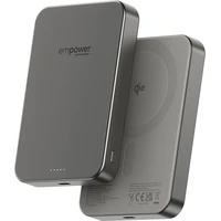 PanzerGlass® empower bezdrátová Qi2 powerbanka 10000 mAh, MagSafe, šedá - Powerbanky